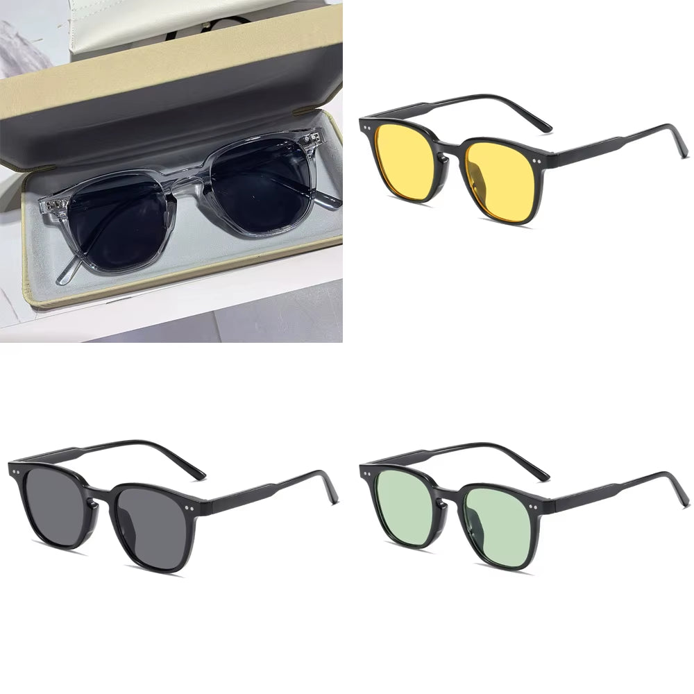 Stylish Vintage Square Sunglasses for Men and Women - Luxury Small Round Eyewear for Ultimate Sun Protection