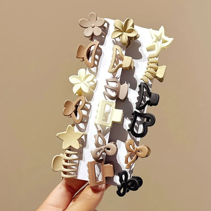 5/10/20/30Pcs Beige Mixed Pack Small Clips, Cute Girl Accessories - Perfect for Daily Use, Special Occasions, or Travel Gifts