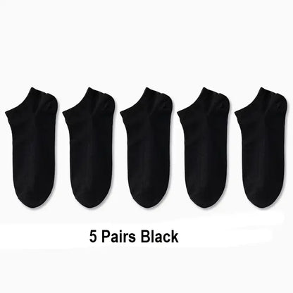 5/10 /20/30 Pairs Unisex Casual Plain Color Boat Socks Thin Breathable Comfy anti Odor Sweat-Absorbing Ankle Socks for Men Women