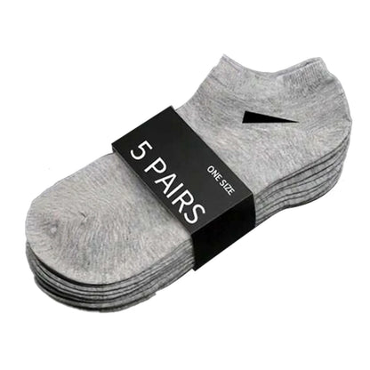5/10 /20/30 Pairs Unisex Casual Plain Color Boat Socks Thin Breathable Comfy anti Odor Sweat-Absorbing Ankle Socks for Men Women