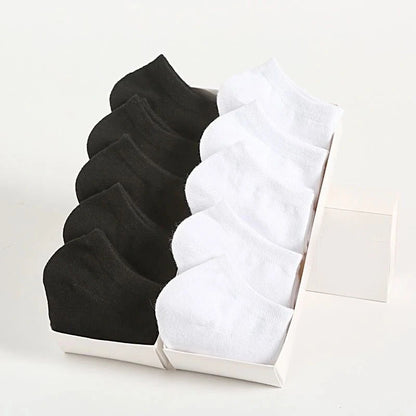 5/10 /20/30 Pairs Unisex Casual Plain Color Boat Socks Thin Breathable Comfy anti Odor Sweat-Absorbing Ankle Socks for Men Women