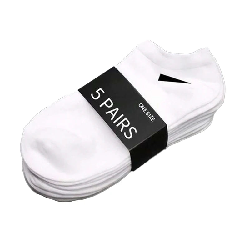 5/10 /20/30 Pairs Unisex Casual Plain Color Boat Socks Thin Breathable Comfy anti Odor Sweat-Absorbing Ankle Socks for Men Women