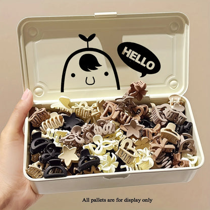 5/10/20/30Pcs Beige Mixed Pack Small Clips, Cute Girl Accessories - Perfect for Daily Use, Special Occasions, or Travel Gifts